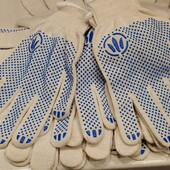 Перчатки рабочие с точечным напылением ПВХ для любых работ, 10 пар