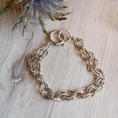 Браслет сріблястий широкий