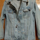 Джинсова молодіжна куртка Страдіваріус, р.S, є заміри