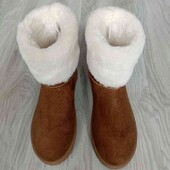 Primark теплые угги экозамша цвет рыжий размер 37