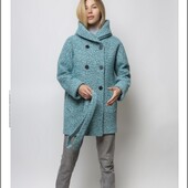 Шерстяне Пальто демісезонне Chiuas Віст, м'ята нове з Біркою, р4-48