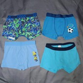Трусики на хлопчика 4-5 років 110/116 зріст лот 4 шт