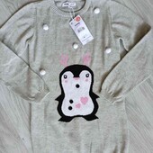 Sinsay брендовый свитерок/туничка на 7/8 лет рост 128 см