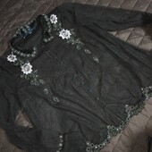 French connection, uk14 блуза сітка