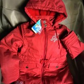 Куртка нова тепла на дівчинку 128.