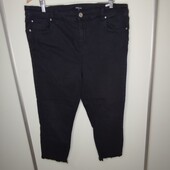 Чорні стрейчеві джинси M&mode р 46 (пот -48-54,поб -52-65)