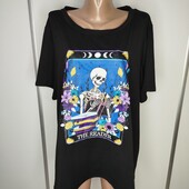 Чорна футболка з малюнком Shein 3XL Пог -63