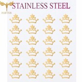 Акція! Набір, сет 12пар!!! сережки, пусети корона. Нержавіюча (медична) сталь.