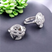 Сережки 'Xuping' Фіаніт (Родій) 070840