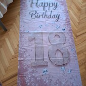 Постер -банер з днем народження "18 років"