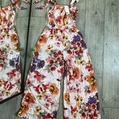 Розпродаж магазину! 100% viscose Милий комбінезон у квітки є кармани