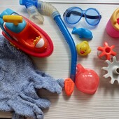 ♡Игрушки для веселых водных процедур.Мешочек для их хранения