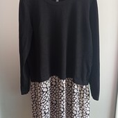 Платье комбинированное