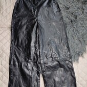 H&m, uk10 екошкіра штани кюлоти