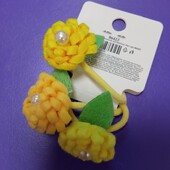 Набор різнокольорових резинок для волосся : 3 шт