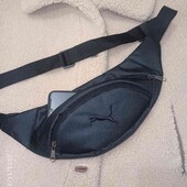 Чорна бананка з чорним логотипом Puma