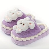 Домашние комнатные тапочки стелька 23 колір бузковий