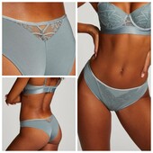 Hunkemoller! Гарні якісні жіночі труси з мереживом Хл розмір lead! Лот 19