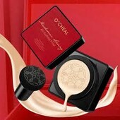 Кушон для обличчя + спонжик Beauty Linasi Red O`cheal , Натуральний відтінок