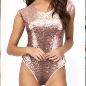 Новий боді комбідрез у паєтки НОГ 48см.