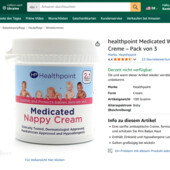 Детский крем Healthpoint Medicated Nappy сream 100 г