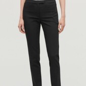 Бавовняні брендові чорні брюки р.38