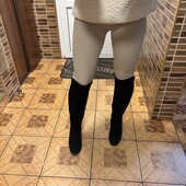 Замш натур.,чоботи Dicci