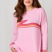 luella рожевий джемпер з суміші кашеміру та вовни