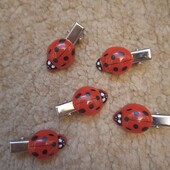 29 по 29. Набор заколок. Божья коровка. декор