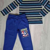 Sonic + T.U. комплект спортивные штаны джоггеры + реглан на рост 104 см