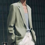 Оригінал! Блейзер ZW Collection на основі льону Zara