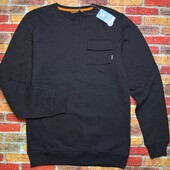 Арт.813 толстовка джемпер чоловічий чорний теплий livergy євро розмір М 48/50 .