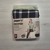 Пеппертс! Трикотажна піжама для дівчинки з фланелевими штанами 146/152! Лот 19