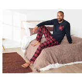 Арт.1077 піжама флісова тепла чоловіча/комплект для дому livergy.