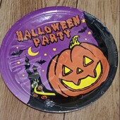 Распродажа остатков!! Одноразовые тарелки на Хеллоуин! Осталось два набора