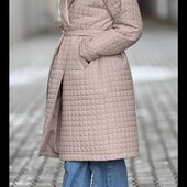 Женская стёганая удлиненная куртка р.50/54. Два цвета!