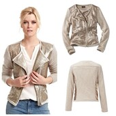 Пиджак/жакет с золотистыми пайетками tchibo р-р наш: 46-48 (40 євро) в новом состоянии