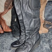 Fly London 37p шкіряні утеплені чоботи 24.5