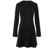 6143 Чудова в рубчик м'яка кльош сукня 5% шерстьтепла сукня Esmara