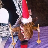 Рождественское украшение Олень на лыжах. Нидерланды