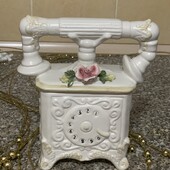 Вінтажна порцелянова скринька телефон Capodimonte, Італія. Відмінний стан