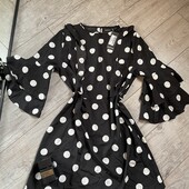 Розпродаж магазину! Класна сукня у великій горох