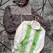 Вышиванка+ветровка 110/116(собирайте мои лоты)