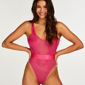 Арт.150 Рожевий боді жіночий від hunkemoller Євро розмір XL.