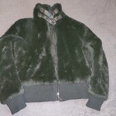 Плюшева шубка бомбер ,С
