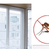 Москитная сетка для окон 130*150 на клейкой основе