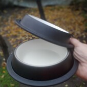 Лот 2шт.миска для домашних любимцев с анти скользящей резиной