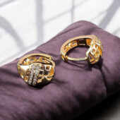 Сережки 'Xuping' Фіаніт (позолота 18к) 073391