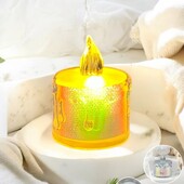 Свічка led на батарейках (пластик) 4*4