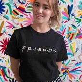 Футболка Friends Xs evro 32/34+6 оверсайз